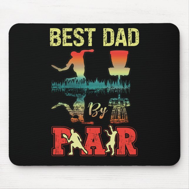Tapis De Souris Best Dad Par Discgolf Discgolfer Frisbee Golf (Devant)