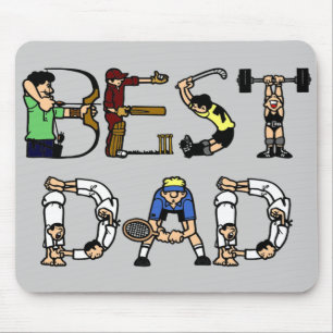 Tapis De Souris Best Dad Sports Fun