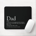 Tapis De Souris Best Ever Dad Daddy Father Definition Black<br><div class="desc">Personalise for your special dad,  daddy or father to create a unique gift for Father's day,  birthdays,  Christmas or any day you want to show how much he means to you. An ideal way to show him how amazing he is every day. Designed by Thisisnotme©</div>