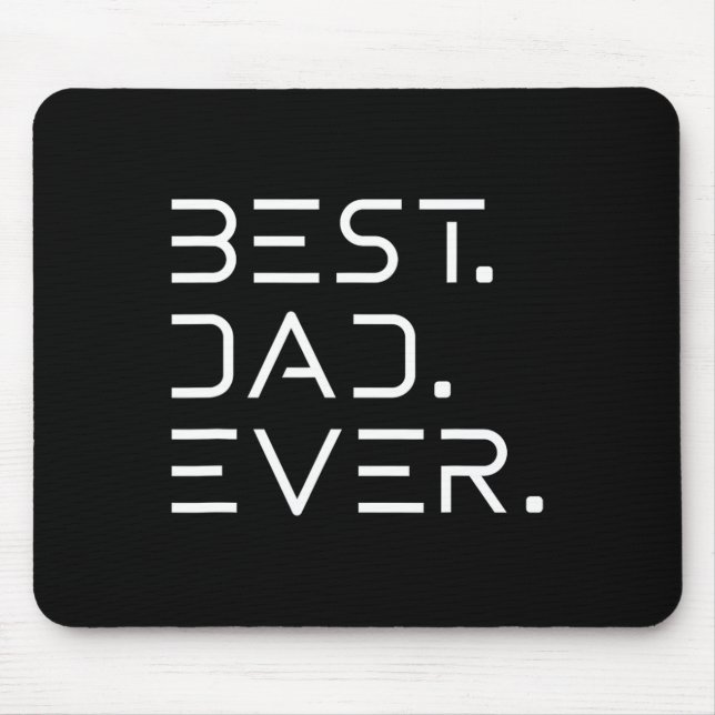 Tapis De Souris Best Papa Ever Chemise Moderne Développeur Program (Devant)