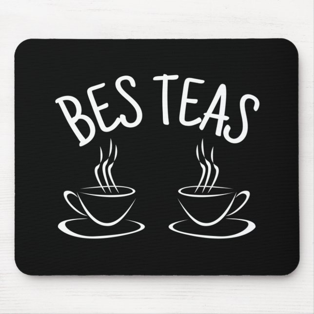 Tapis De Souris Besties Ami drôle (Devant)