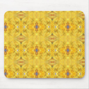 Tapis De Souris Bête Bleue Couchant Jaune