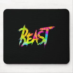 Tapis De Souris Bête de gym Bodybuilding Workout Humour Tie Dye Pe