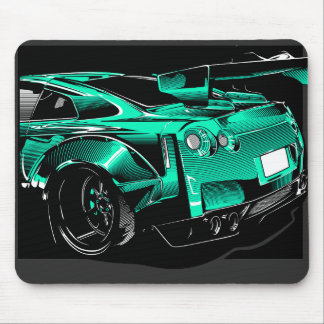 TAPIS DE SOURIS BÊTE VERTE R R35 GTR