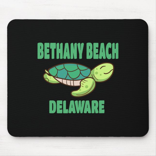 Tapis De Souris Bethany Beach Delaware Thème Tortue de Mer  (Devant)