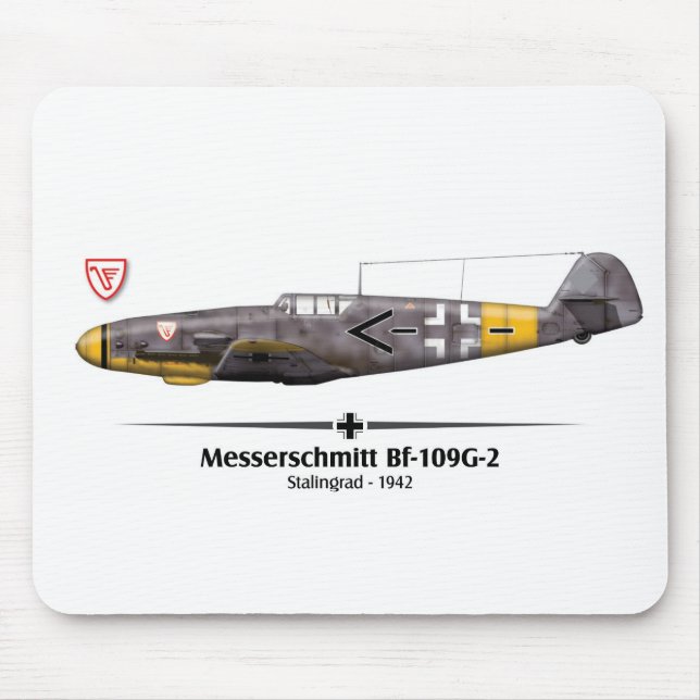 Tapis De Souris Bf-109G-2 - Luftwaffe - Bataille de Stalingrad - 1 (Devant)