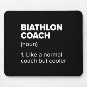 Tapis De Souris Biathlon Coach Définition Funny Biathlète Humour 1