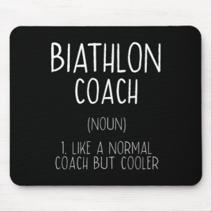Tapis De Souris Biathlon Coach Définition Funny Biathlète Humour 1