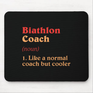 Tapis De Souris Biathlon Coach Définition Funny Biathlète Humour 5