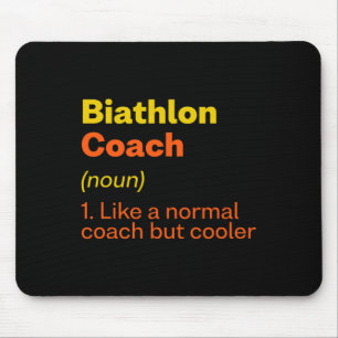 Tapis De Souris Biathlon Coach Définition Funny Biathlète Humour 7