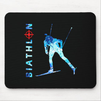 Tapis De Souris Biathlon Ski De Tir Et Ski Sport D'Hiver