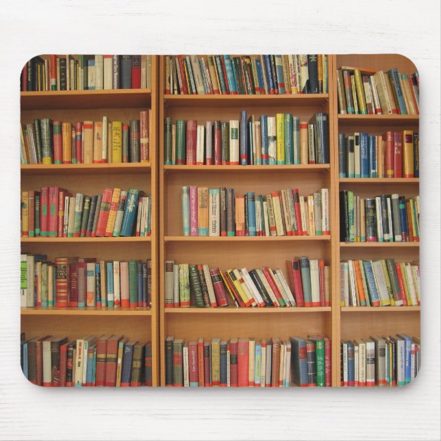 Tapis De Souris Bibliothèque arrière-plan (Devant)
