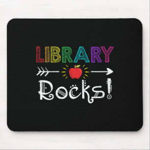 Tapis De Souris Bibliothèque Rocks Professeur Étudiant S'Amuser Re