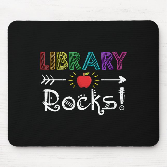 Tapis De Souris Bibliothèque Rocks Professeur Étudiant S'Amuser Re (Devant)
