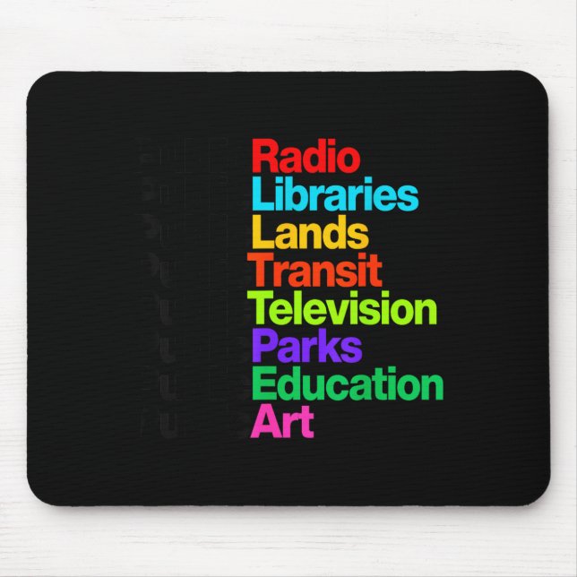 Tapis De Souris Bibliothèques de radio publique Terres Transit Ted (Devant)