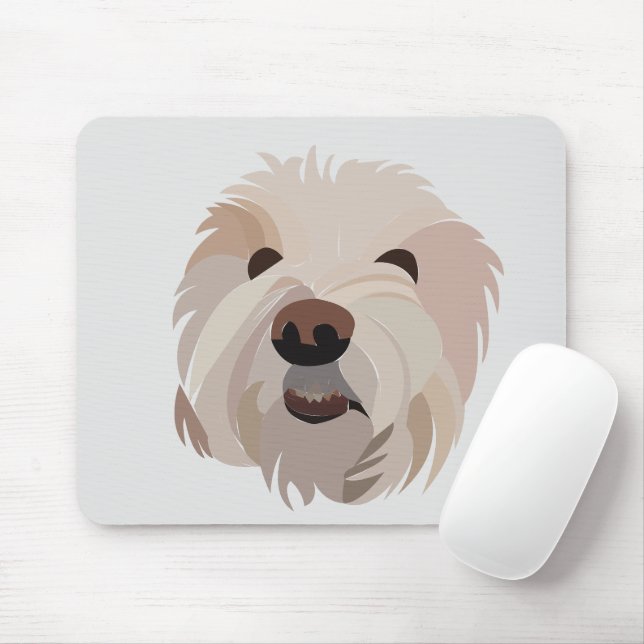 Tapis De Souris Bichon Frise Amoureux des chiens Bichon Frise (Avec souris)