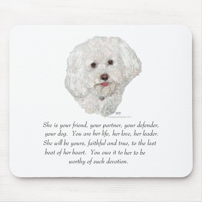 Tapis De Souris Bichon Frise Keepsake (Devant)