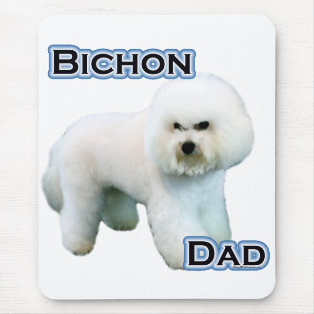 Tapis De Souris Bichon Frise Papa 4 (Devant)