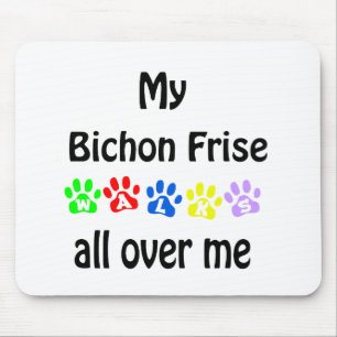 Tapis De Souris Bichon Frise Walks Design