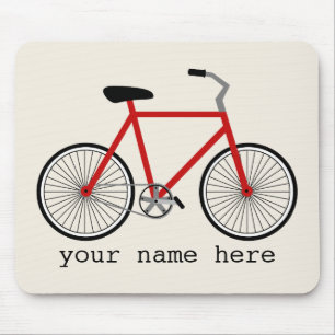 Tapis De Souris Bicyclette rouge Mousepad