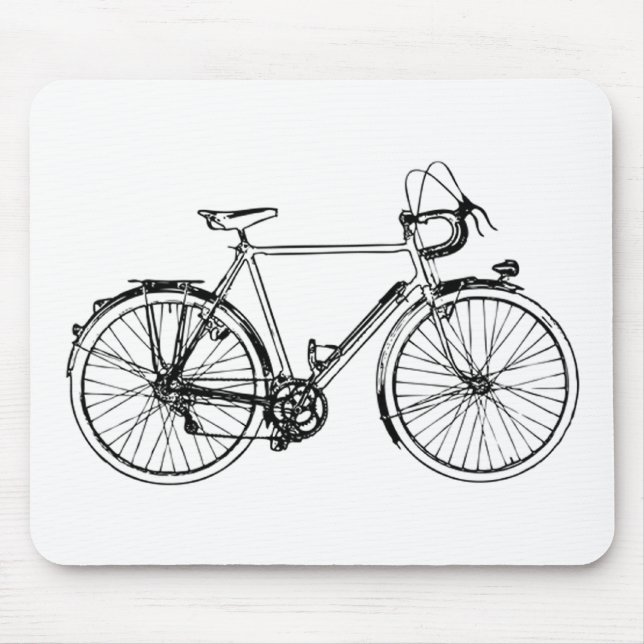 Tapis De Souris Bicyclette vintage (Devant)