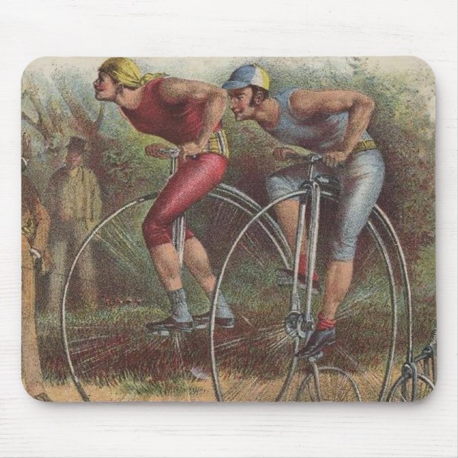 Tapis De Souris Bicyclettes victoriennes haute roue (Devant)
