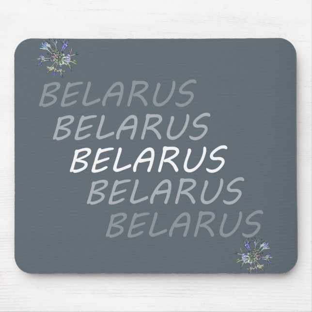 Tapis De Souris Biélorussie Fleur nationale de maïs (Devant)