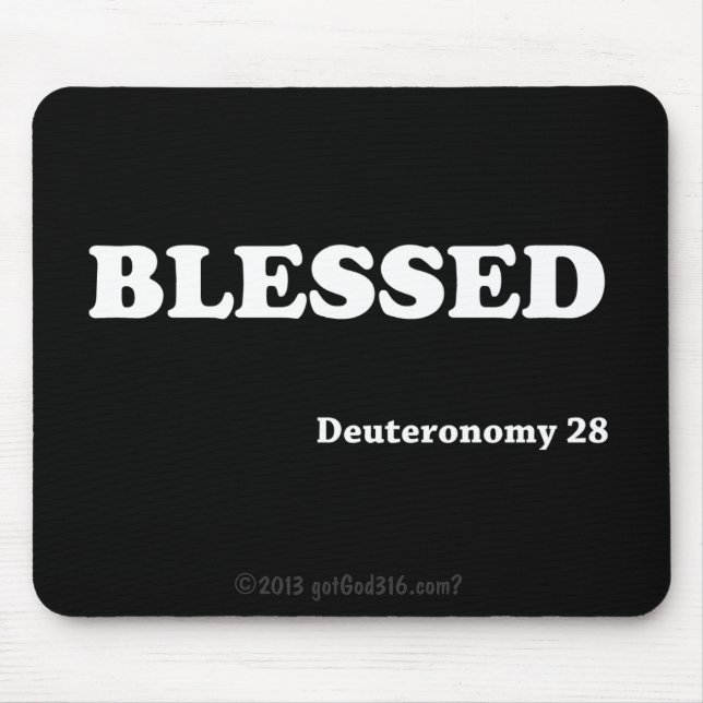 Tapis De Souris Bienheureux gotGod316.com Écritures (Devant)