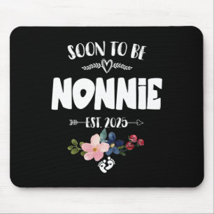 Tapis De Souris Bientôt Être Nonnie 2025 Fête des mères Première F
