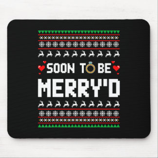 Tapis De Souris Bientôt, Joyeux Noël Engagé Couple Matchi