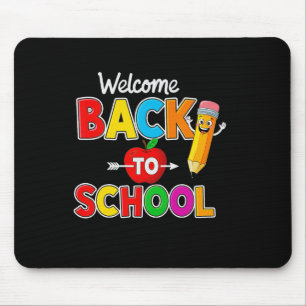 Tapis De Souris Bienvenue à l'école enseignants élèves premier jou