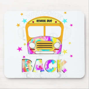 Tapis De Souris Bienvenue à SchooL pour les conducteurs de bus tra