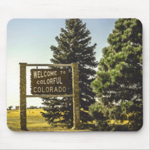 Tapis De Souris Bienvenue au Colorado coloré