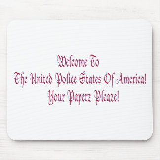 Tapis De Souris Bienvenue aux États-Unis de la Police