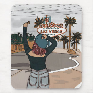 Tapis De Souris Bienvenue chez Lasvegas check in spot.