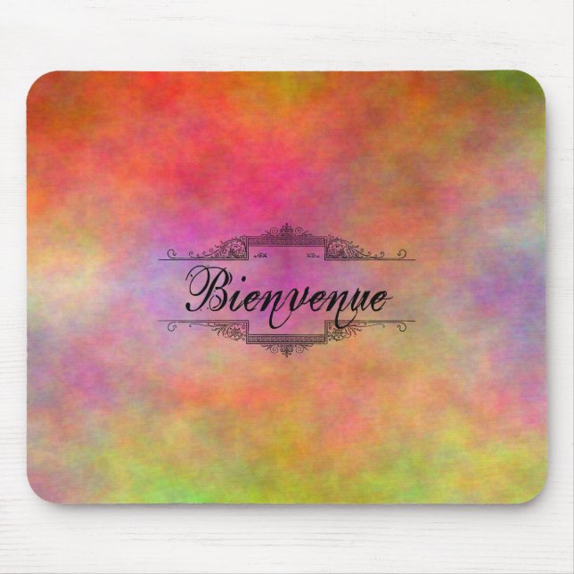 Tapis De Souris Bienvenue Colorful (Devant)