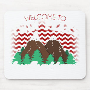 Tapis De Souris Bienvenue sur les pics jumeaux