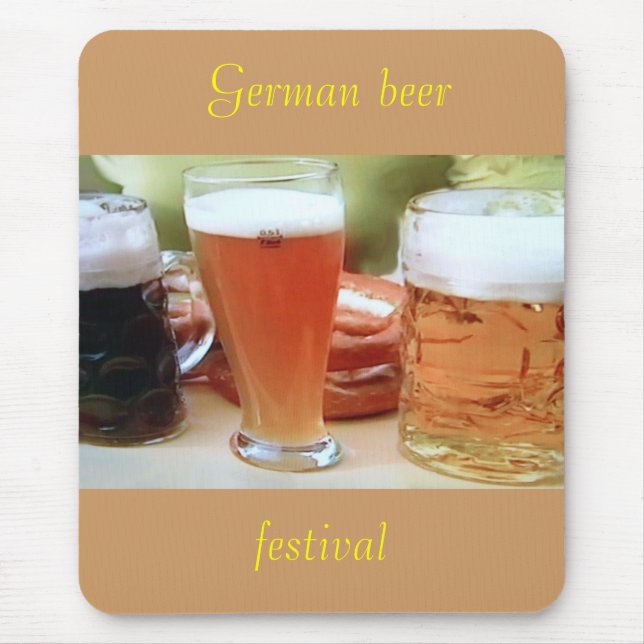 Tapis De Souris Bière allemande, mousepad de festival (Devant)