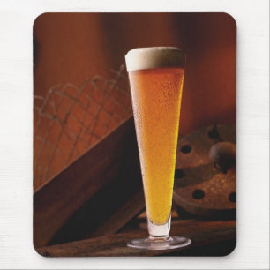 Tapis de souris bière ambrée