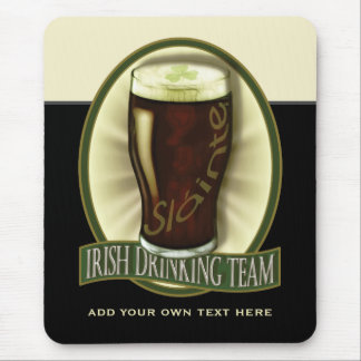 Tapis De Souris Bière de malt irlandaise drôle personnalisée