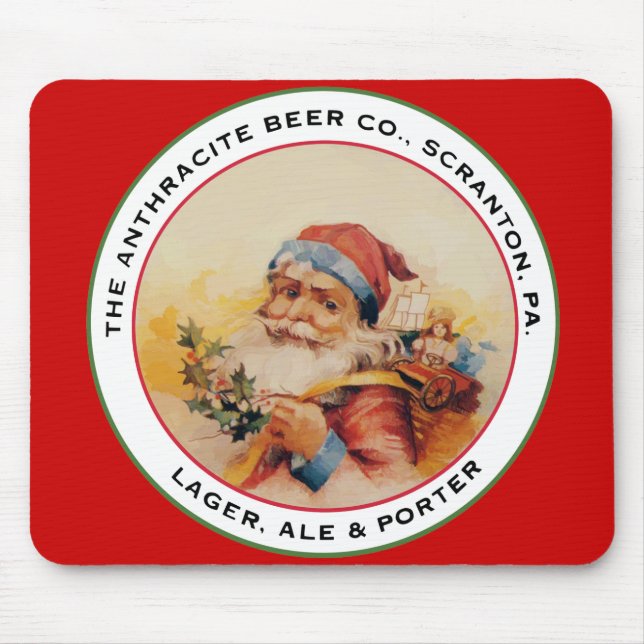 TAPIS DE SOURIS BIÈRE PÈRE NOËL (Devant)