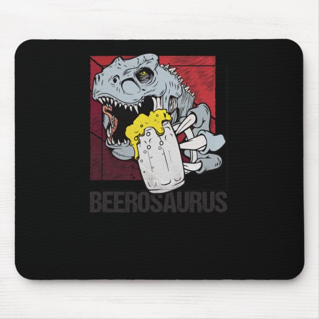 Tapis De Souris Bierosaurus Bierosaurier Bier Alcool - Bière (Devant)
