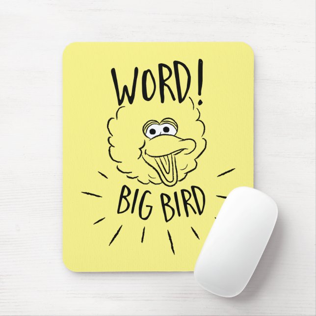 Tapis De Souris Big Bird Skate Logo - Word! Big Bird (Avec souris)