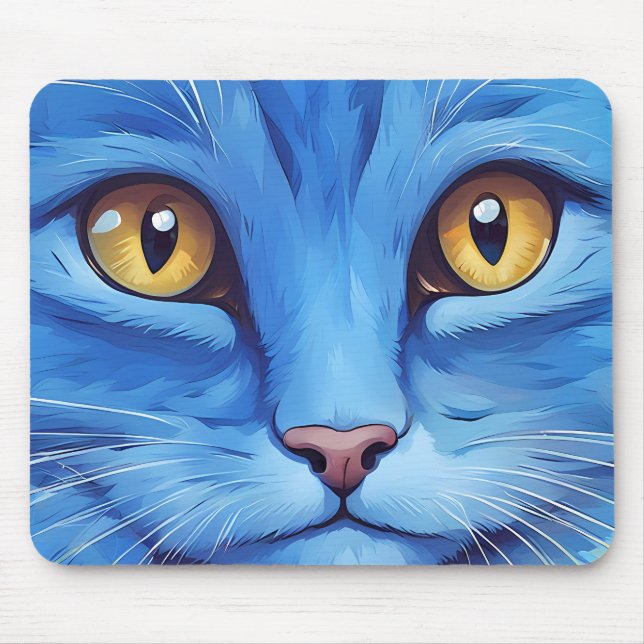 Tapis De Souris Big Blue Cat (Devant)