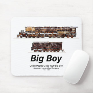 Tapis De Souris Big Boy Train à vapeur Vintage Locomotive américai