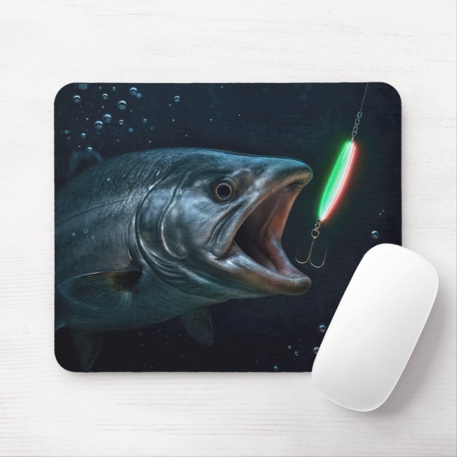 Tapis De Souris Big Fish with Neon Lure (Avec souris)