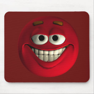 Tapis De Souris Big Grin Red Emoticon