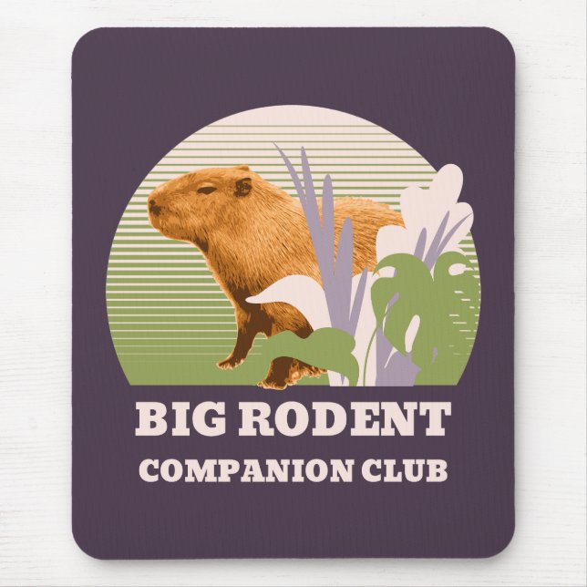 Tapis De Souris Big Rodent Companion Club Capybara (Devant)
