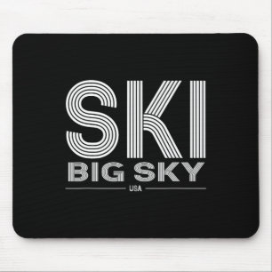 Tapis De Souris Big Sky Ski Resort Usa Rocky Mountains American Sk