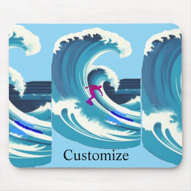 Tapis De Souris Big Wave Surfer Thunder_Cove (Devant)